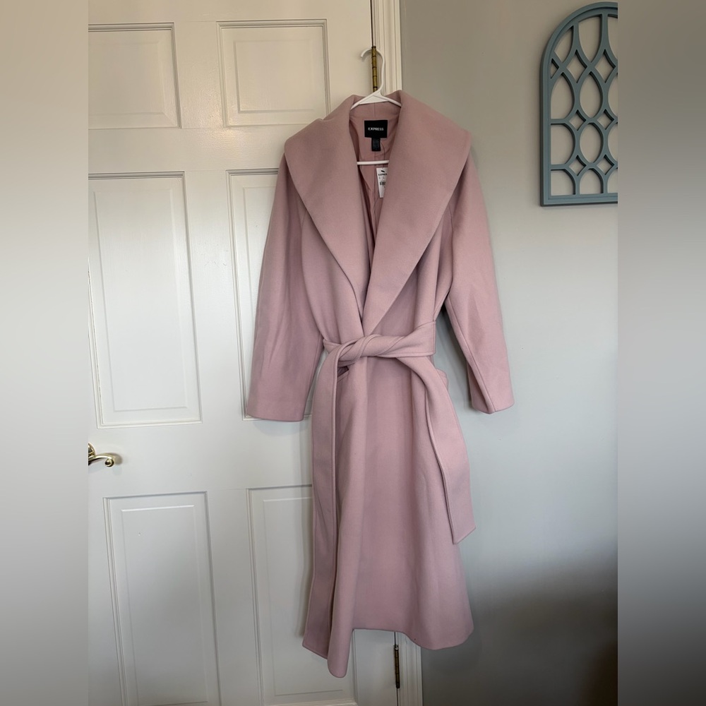 Express Pink Trench Coat